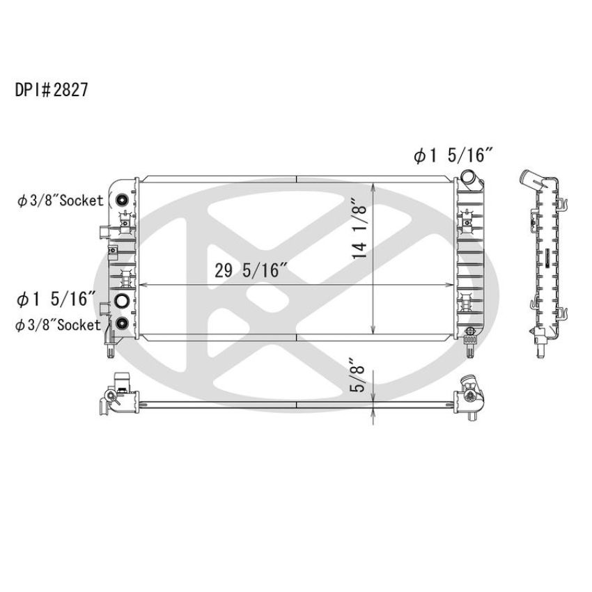 KOYORAD A2827 Koyorad Radiator A2827