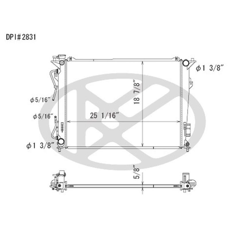 KOYORAD A2831 Koyorad Radiator A2831