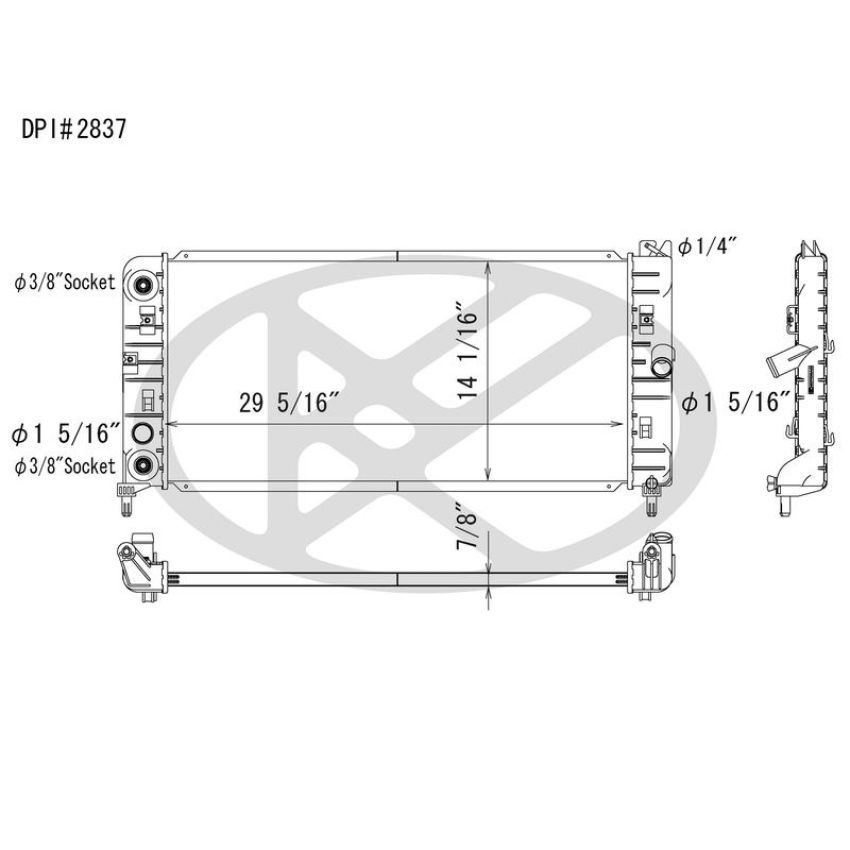 KOYORAD A2837 Koyorad Radiator A2837