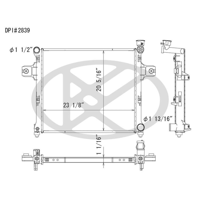 KOYORAD A2839 Koyorad Radiator A2839