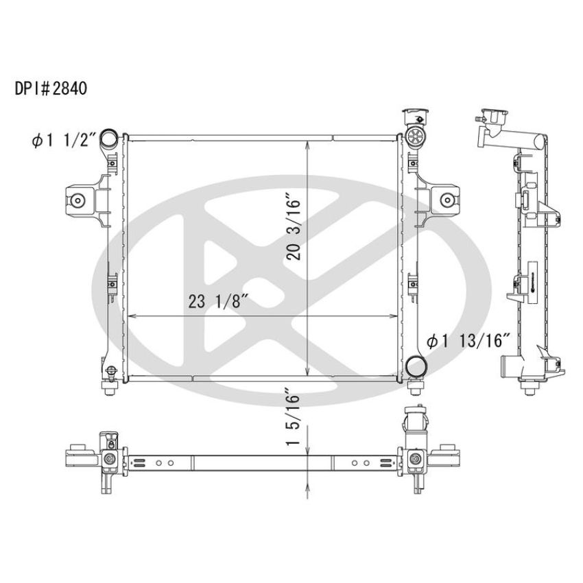 KOYORAD A2840 Koyorad Radiator A2840