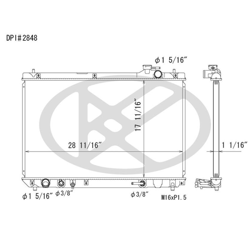 KOYORAD A2848 Koyorad Radiator A2848