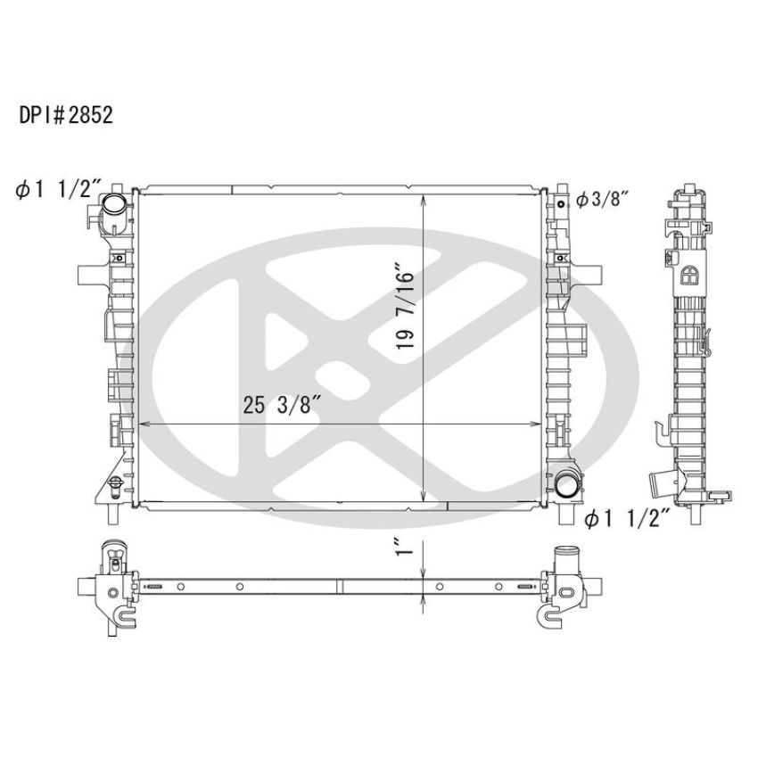 KOYORAD A2852 Koyorad Radiator A2852