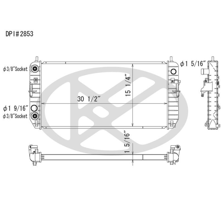 KOYORAD A2853 Koyorad Radiator A2853