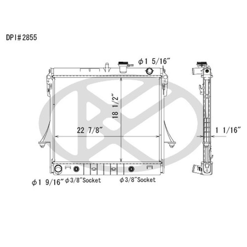 KOYORAD A2855 Koyorad Radiator A2855