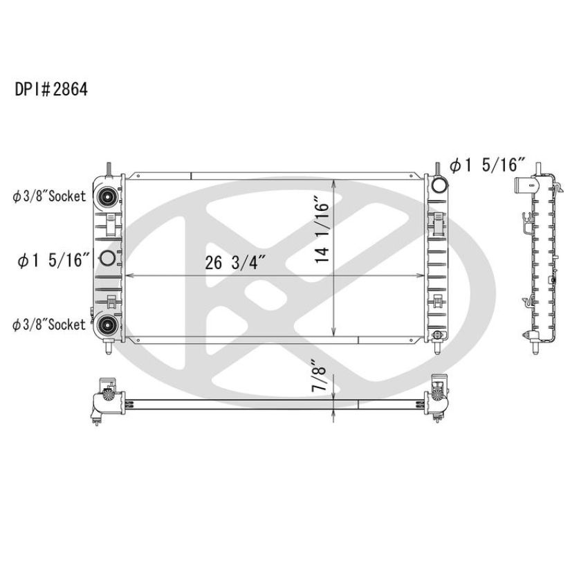 KOYORAD A2864 Koyorad Radiator A2864