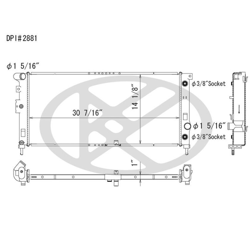 KOYORAD A2881 Koyorad Radiator A2881