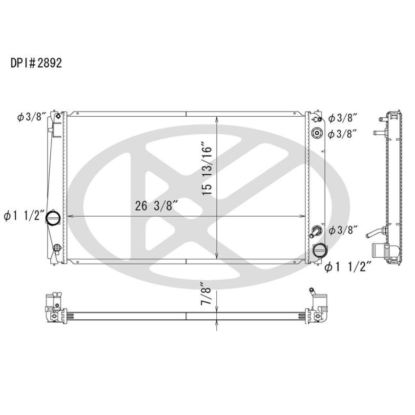 KOYORAD A2892 Koyorad Radiator A2892