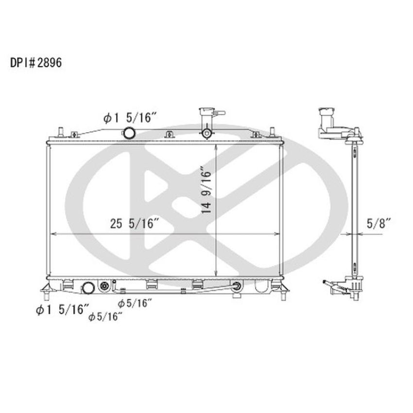 KOYORAD A2896 Koyorad Radiator A2896