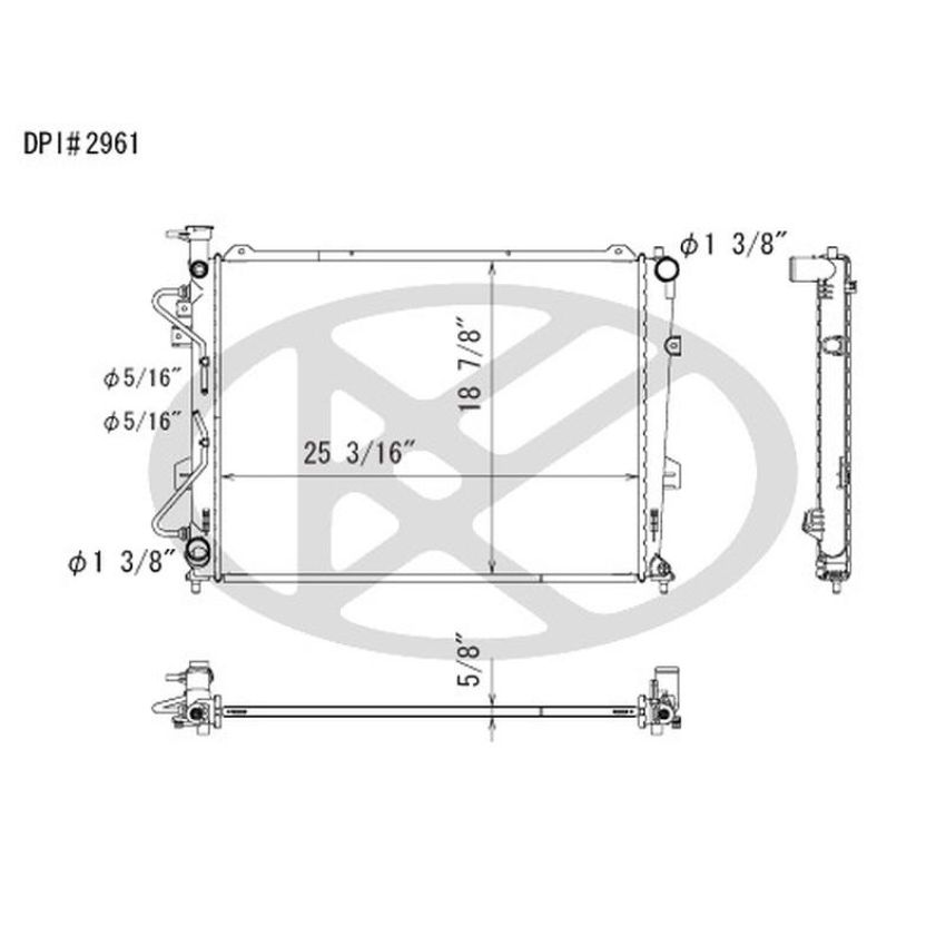KOYORAD A2961 Koyorad Radiator A2961