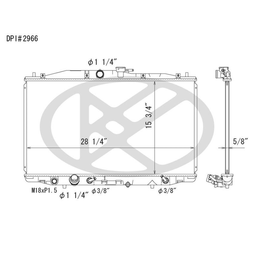 KOYORAD A2966 Koyorad Radiator A2966