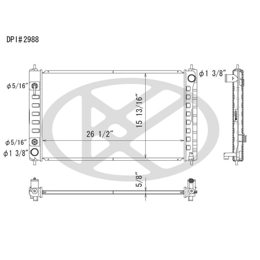 KOYORAD A2988 Koyorad Radiator A2988