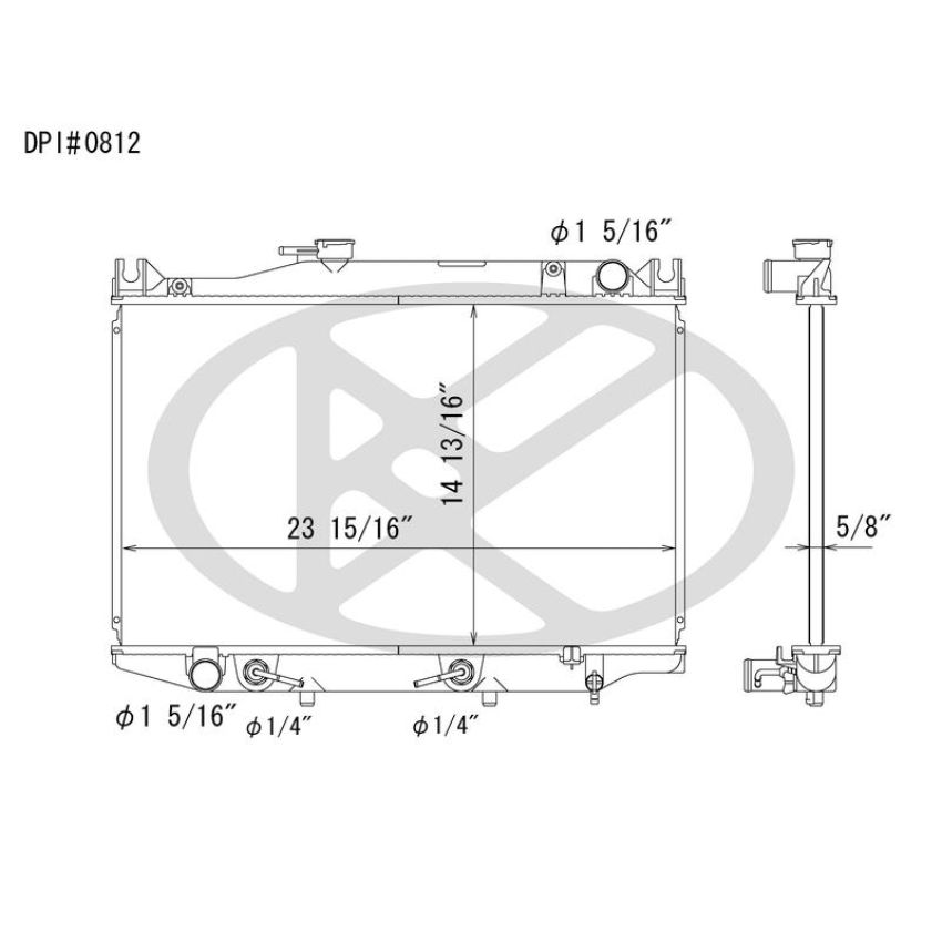 KOYORAD C0812 Koyorad Radiator C0812