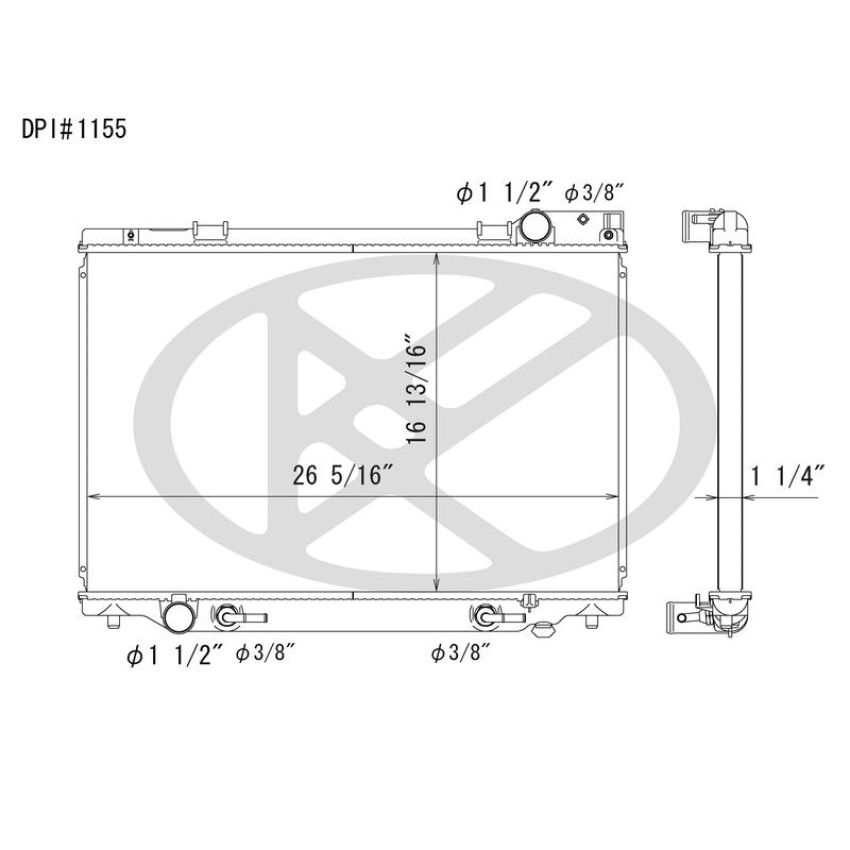 KOYORAD C1155 Koyorad Radiator C1155