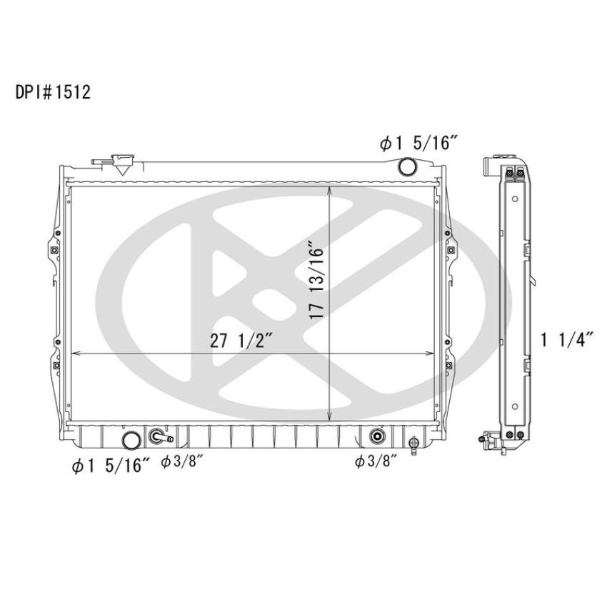 KOYORAD C1512 Koyorad Radiator C1512