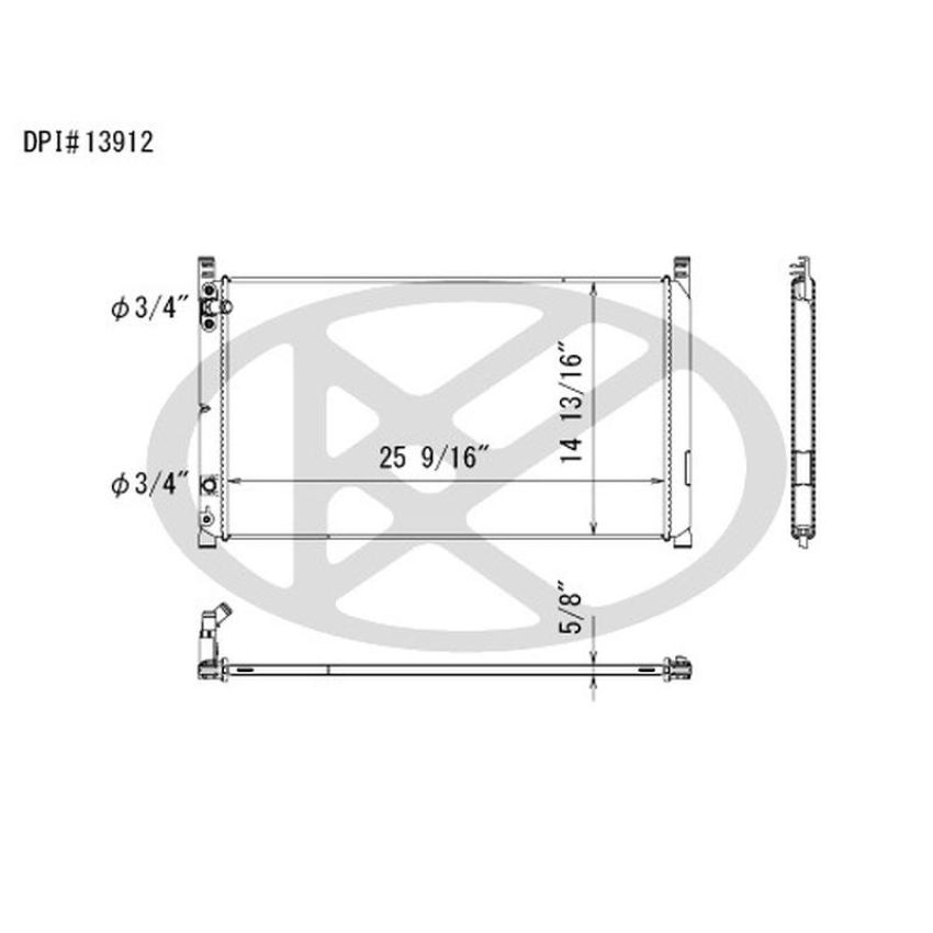 KOYORAD CC13912 Koyorad Intercooler CC13912