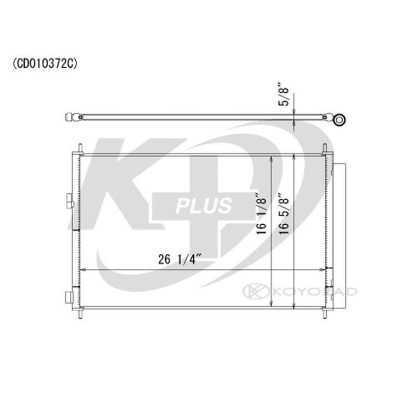 KOYORAD CD010372 Koyorad A/C Condenser CD010372