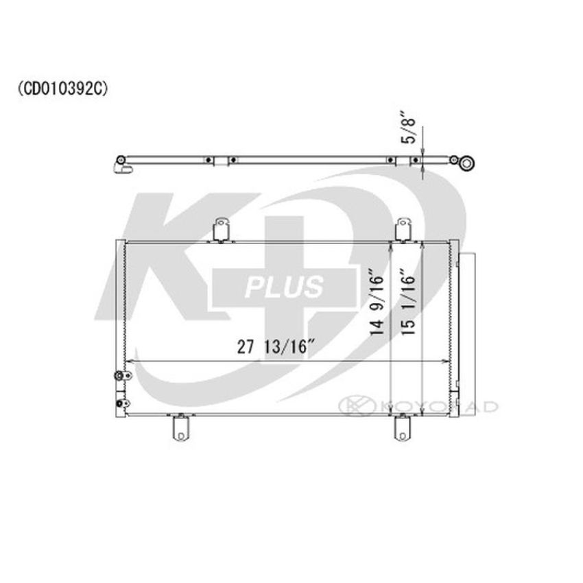 KOYORAD CD010392 Koyorad A/C Condenser CD010392