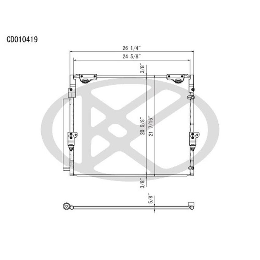 KOYORAD CD010419 Koyorad A/C Condenser CD010419