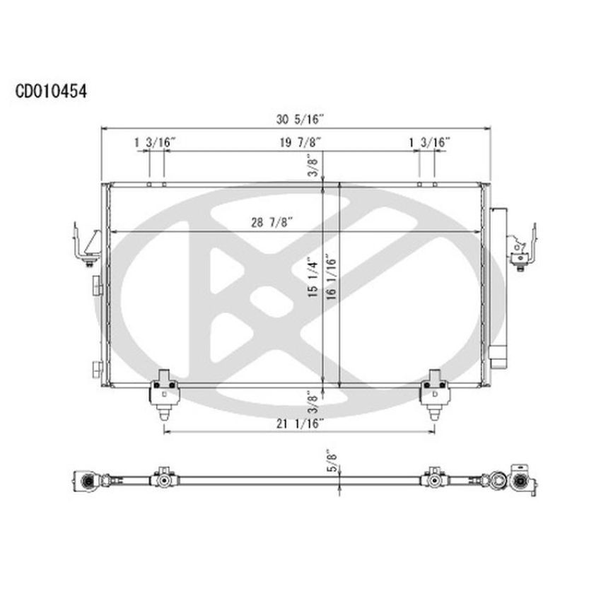 KOYORAD CD010454 Koyorad A/C Condenser CD010454