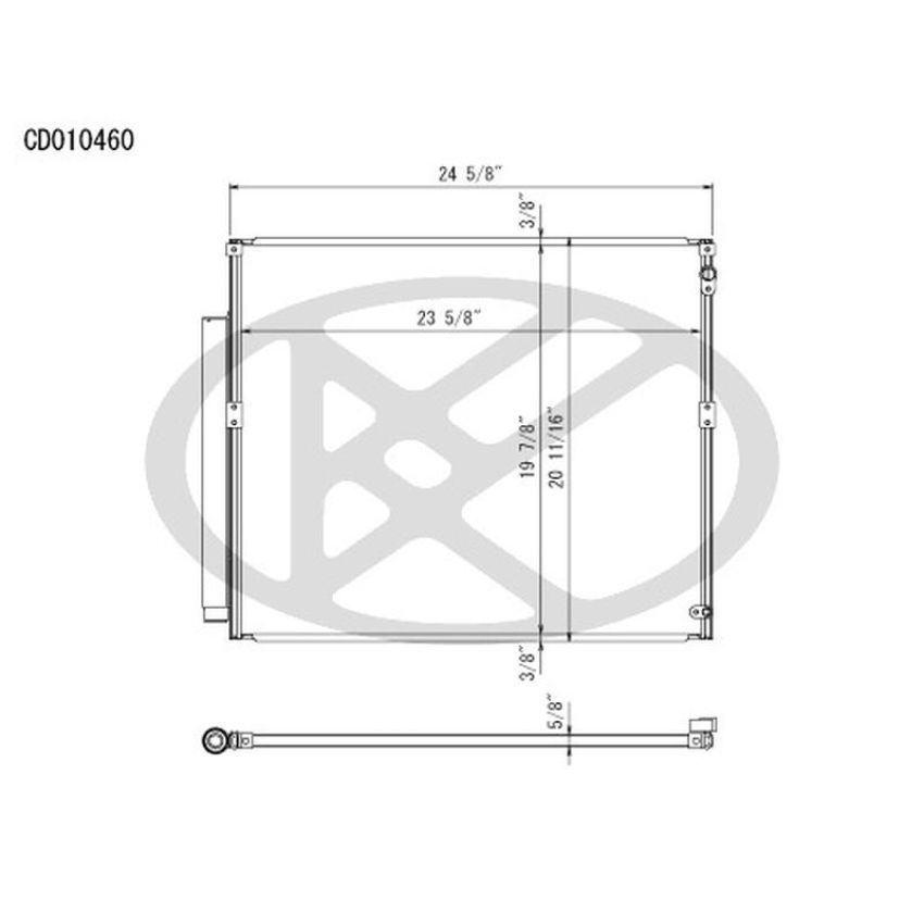 KOYORAD CD010460 Koyorad A/C Condenser CD010460