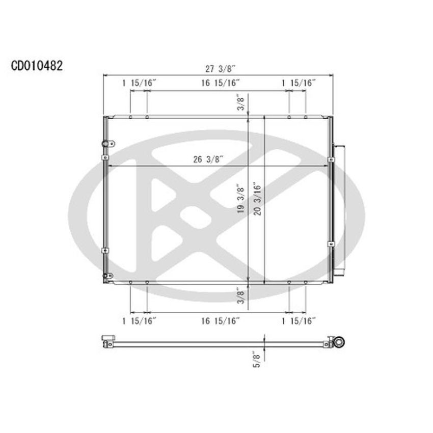 KOYORAD CD010482 Koyorad A/C Condenser CD010482