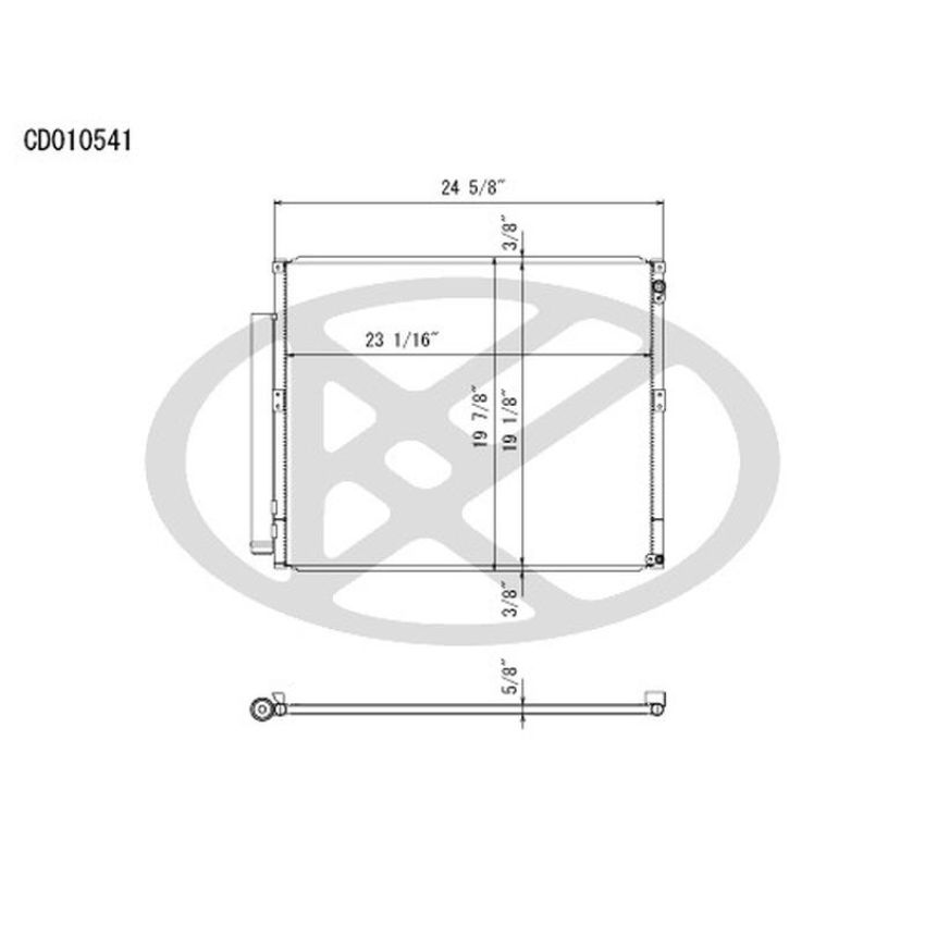 KOYORAD CD010541 Koyorad A/C Condenser CD010541