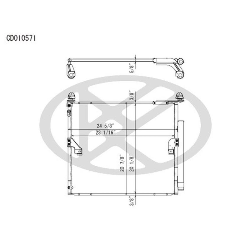 KOYORAD CD010571 Koyorad A/C Condenser CD010571