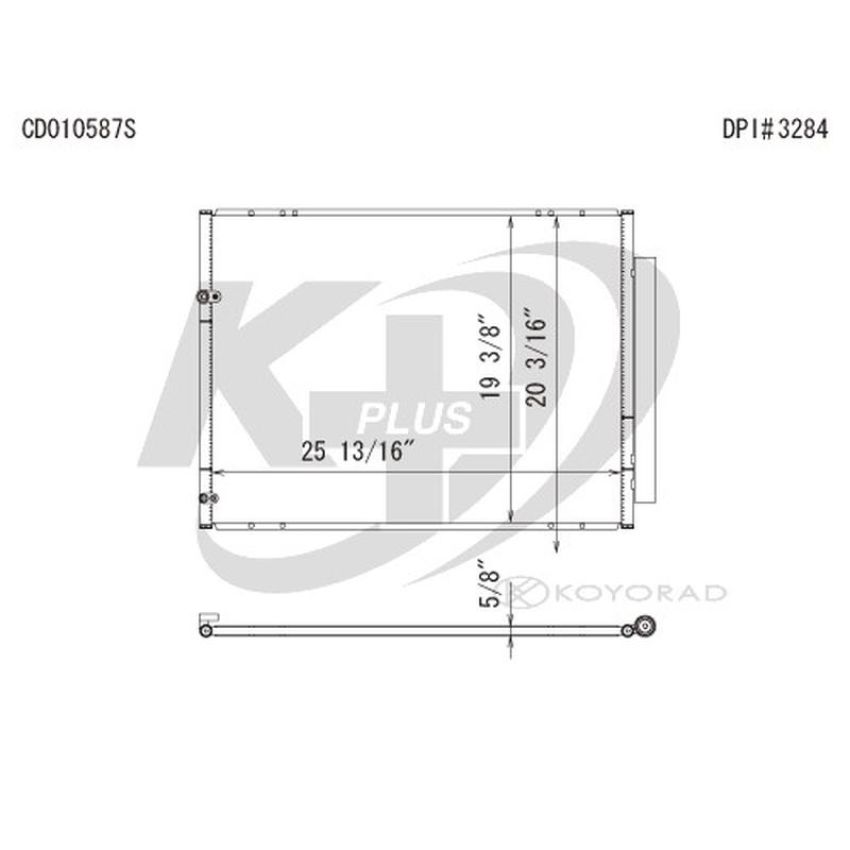 KOYORAD CD010587 Koyorad A/C Condenser CD010587