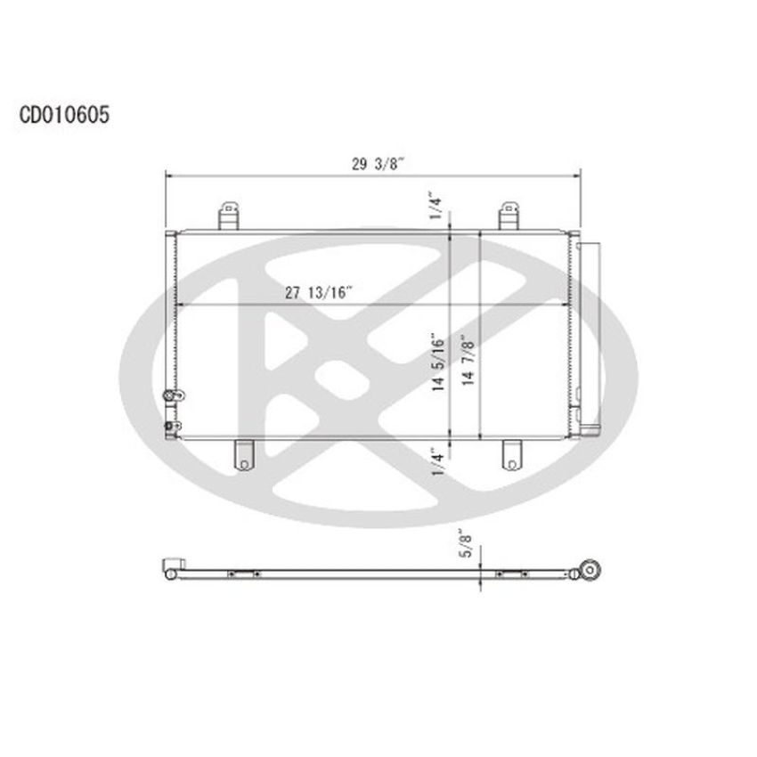KOYORAD CD010605 Koyorad A/C Condenser CD010605