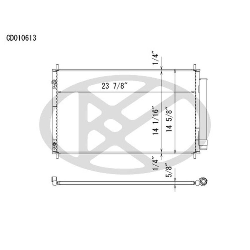 KOYORAD CD010613 Koyorad A/C Condenser CD010613