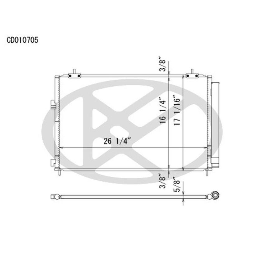 KOYORAD CD010705 Koyorad A/C Condenser CD010705