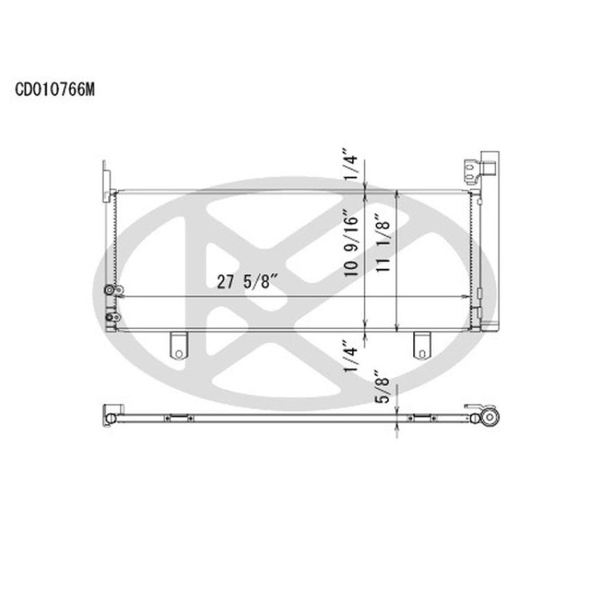 KOYORAD CD010766 Koyorad A/C Condenser CD010766