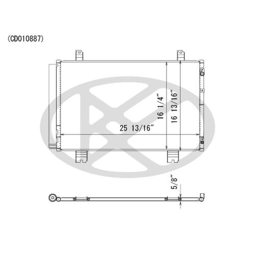 KOYORAD CD010887 Koyorad A/C Condenser CD010887