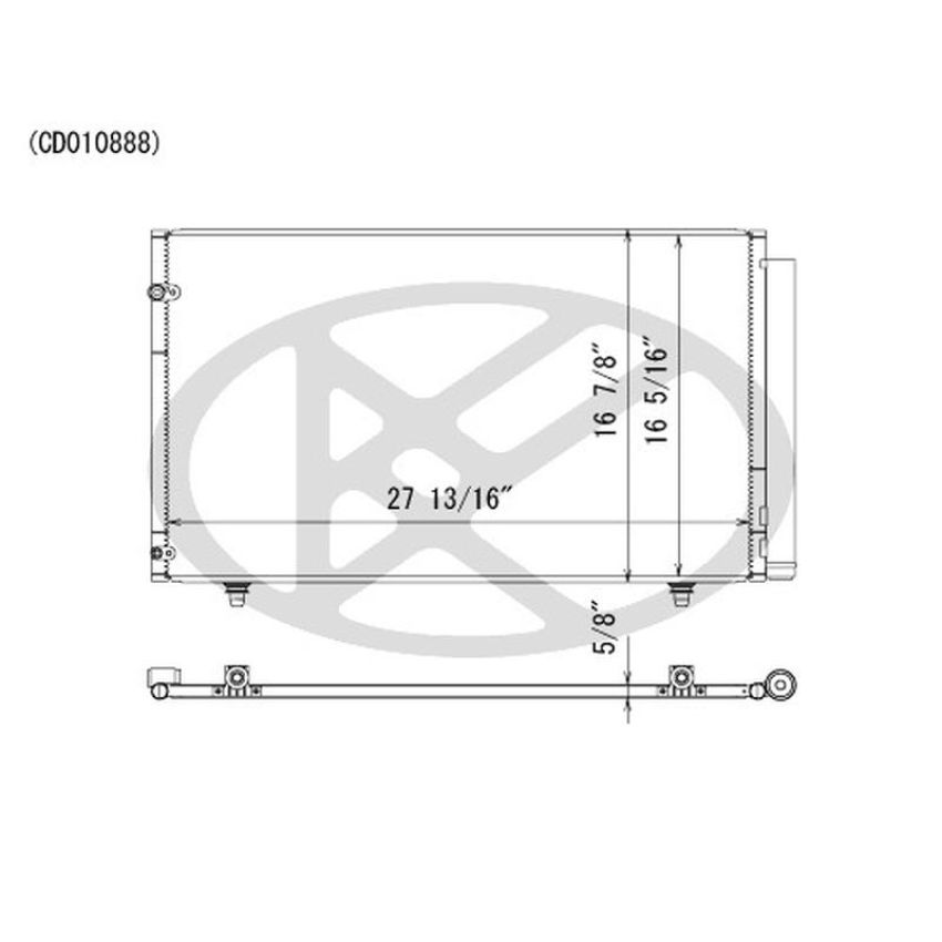KOYORAD CD010888 Koyorad A/C Condenser CD010888
