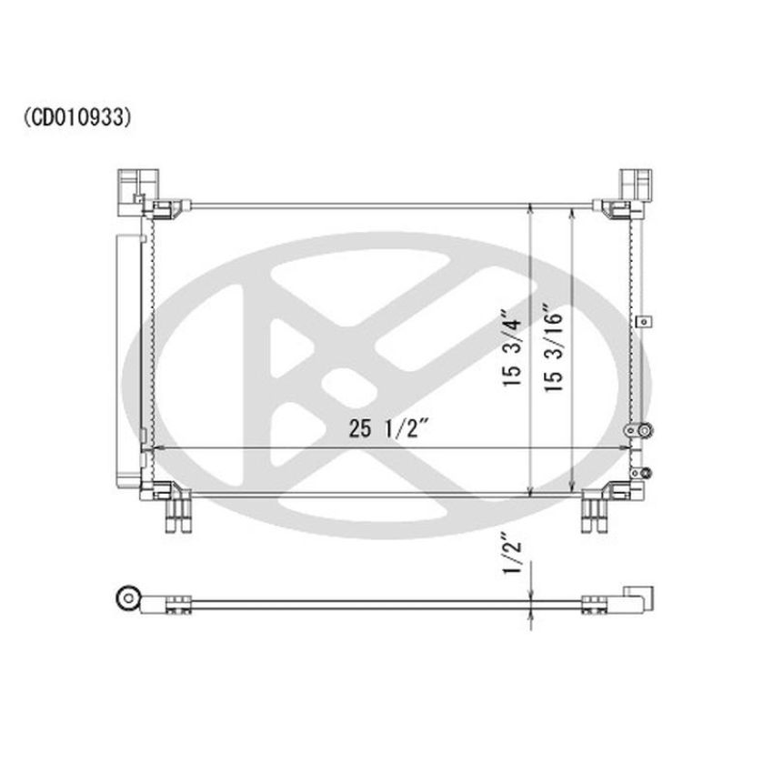 KOYORAD CD010933 Koyorad A/C Condenser CD010933