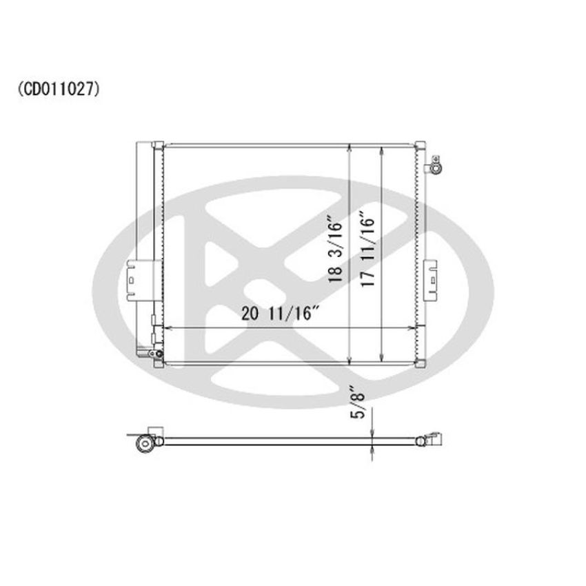 KOYORAD CD011027 Koyorad A/C Condenser CD011027