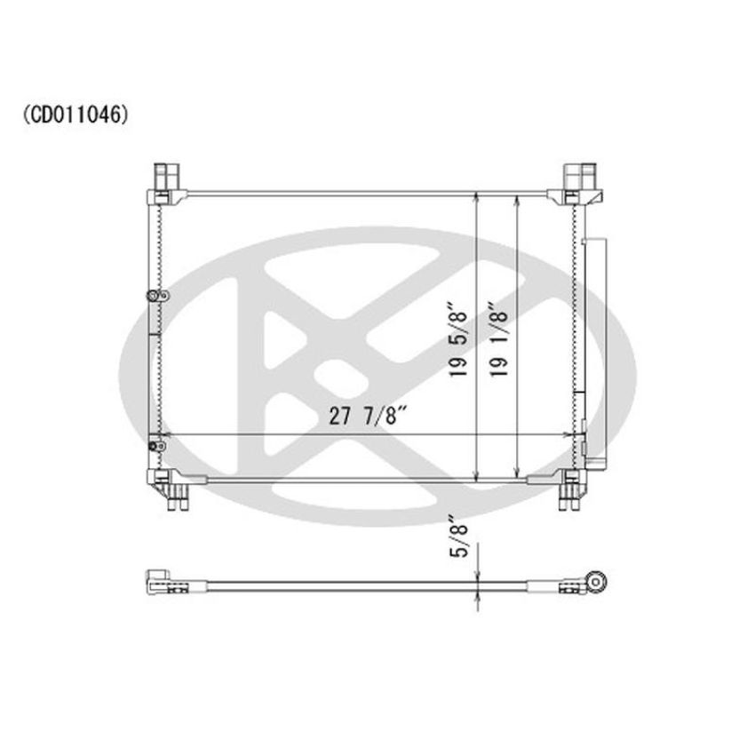 KOYORAD CD011046 Koyorad A/C Condenser CD011046