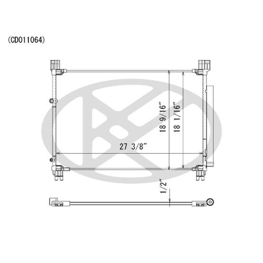 KOYORAD CD011064 Koyorad A/C Condenser CD011064