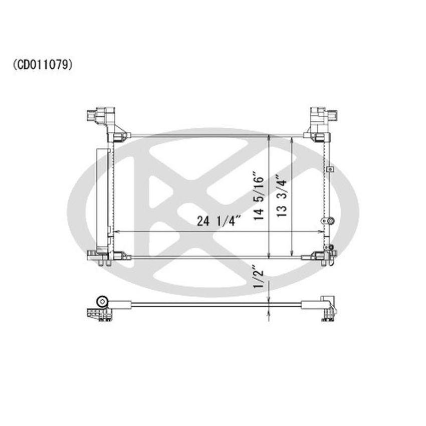 KOYORAD CD011079 Koyorad A/C Condenser CD011079
