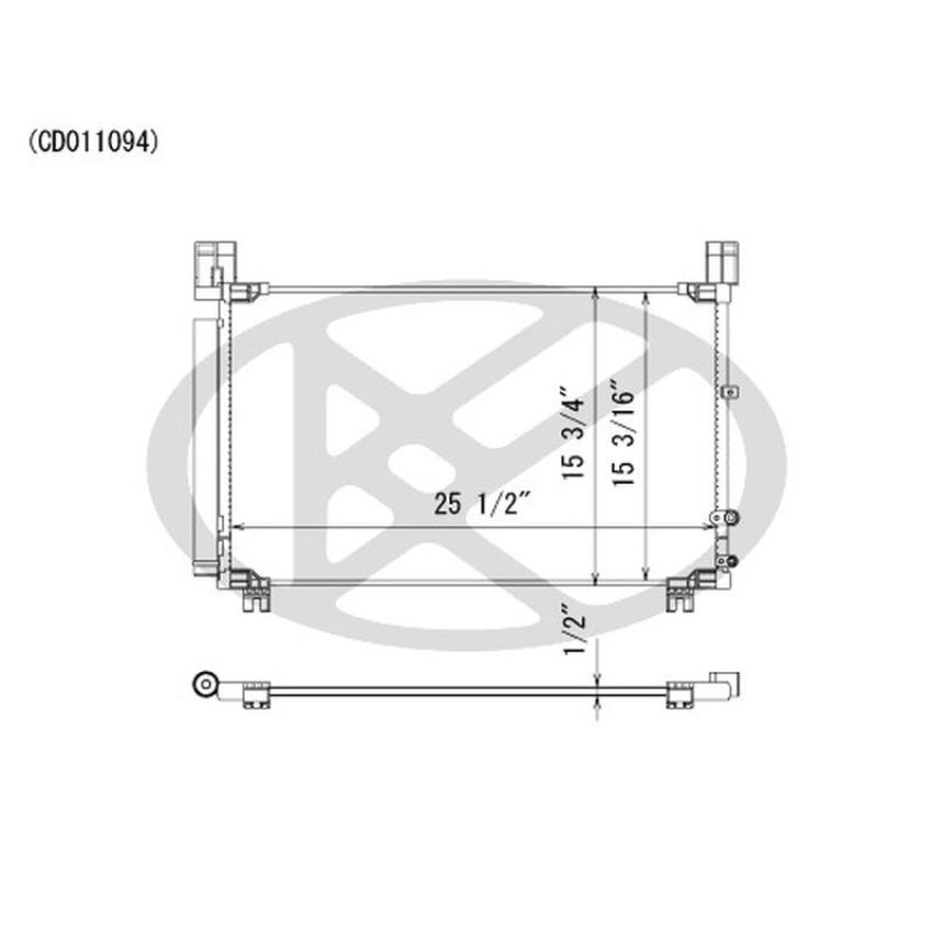 KOYORAD CD011094 Koyorad A/C Condenser CD011094