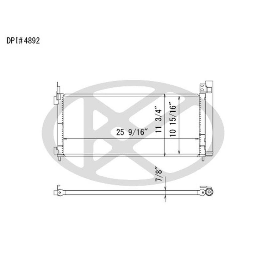 KOYORAD CD011101 Koyorad A/C Condenser CD011101