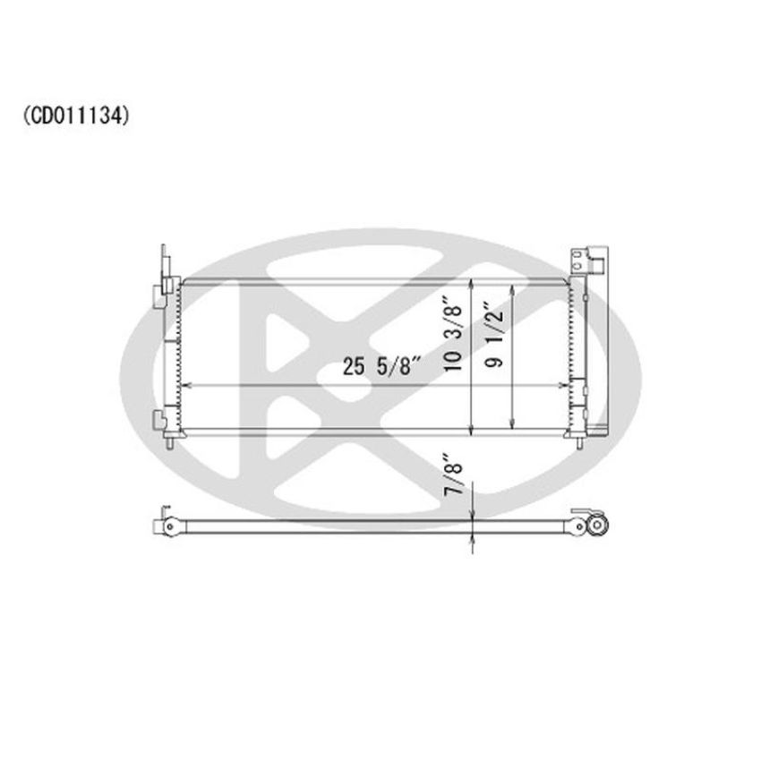 KOYORAD CD011134 Koyorad A/C Condenser CD011134