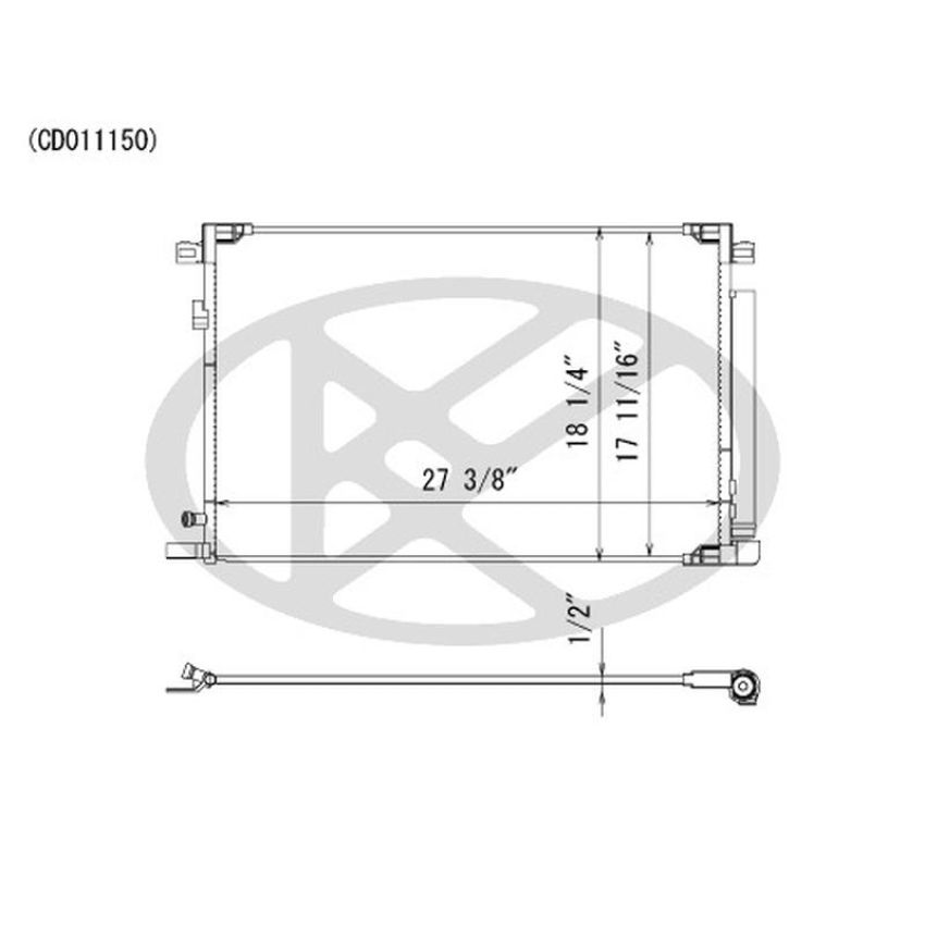KOYORAD CD011150 Koyorad A/C Condenser CD011150