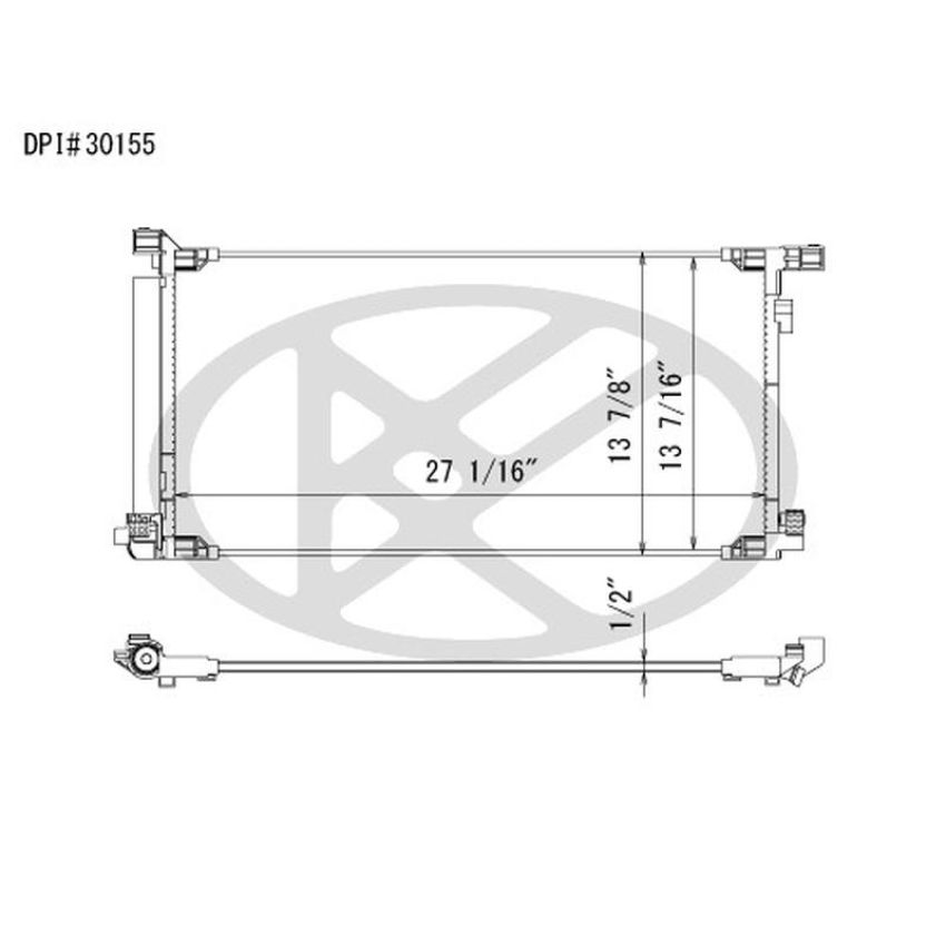 KOYORAD CD011259 Koyorad A/C Condenser CD011259