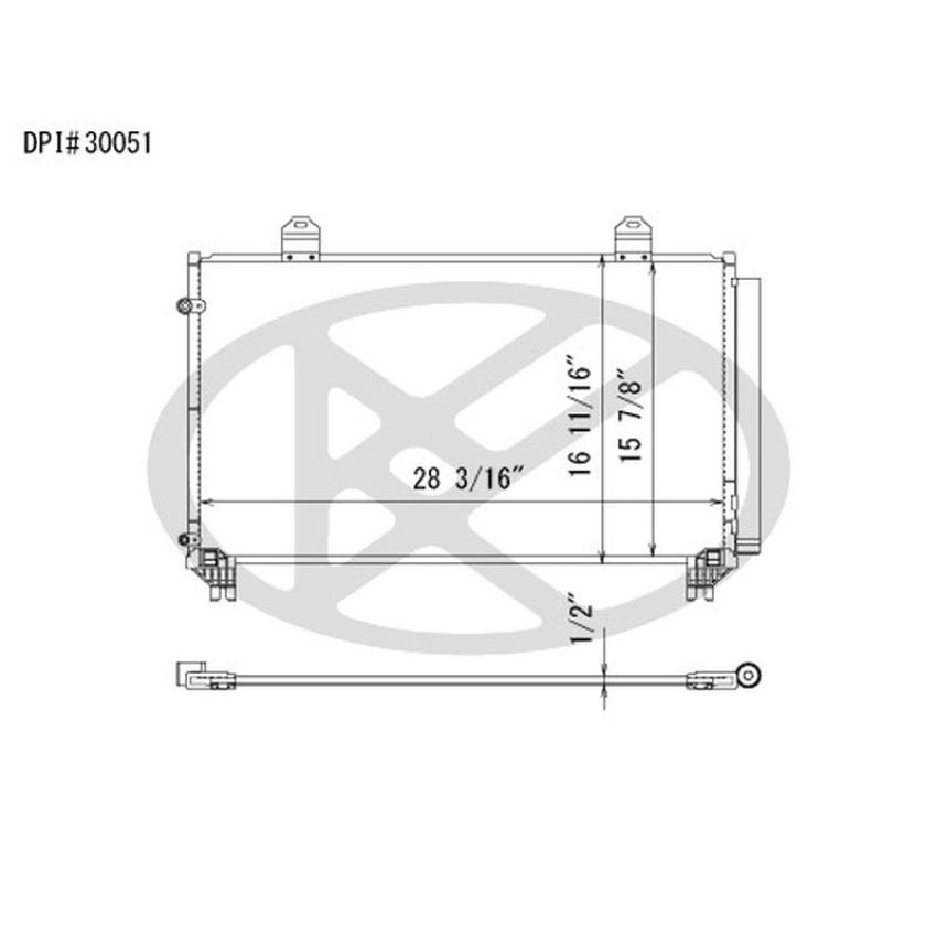 KOYORAD CD011320 Koyorad A/C Condenser CD011320