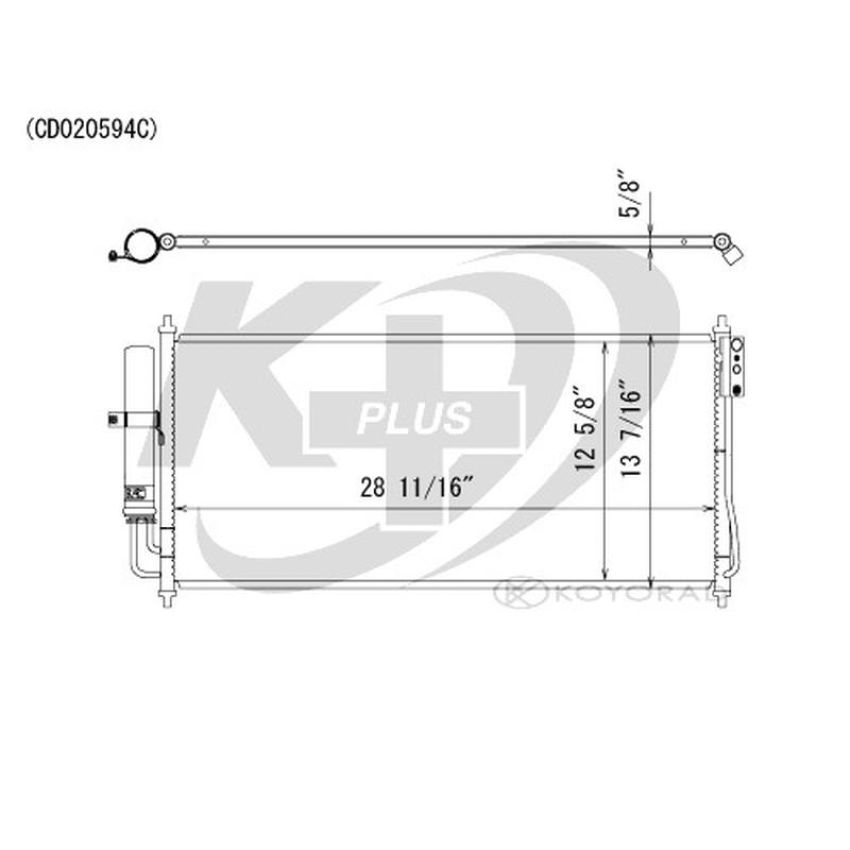 KOYORAD CD020594 Koyorad A/C Condenser CD020594