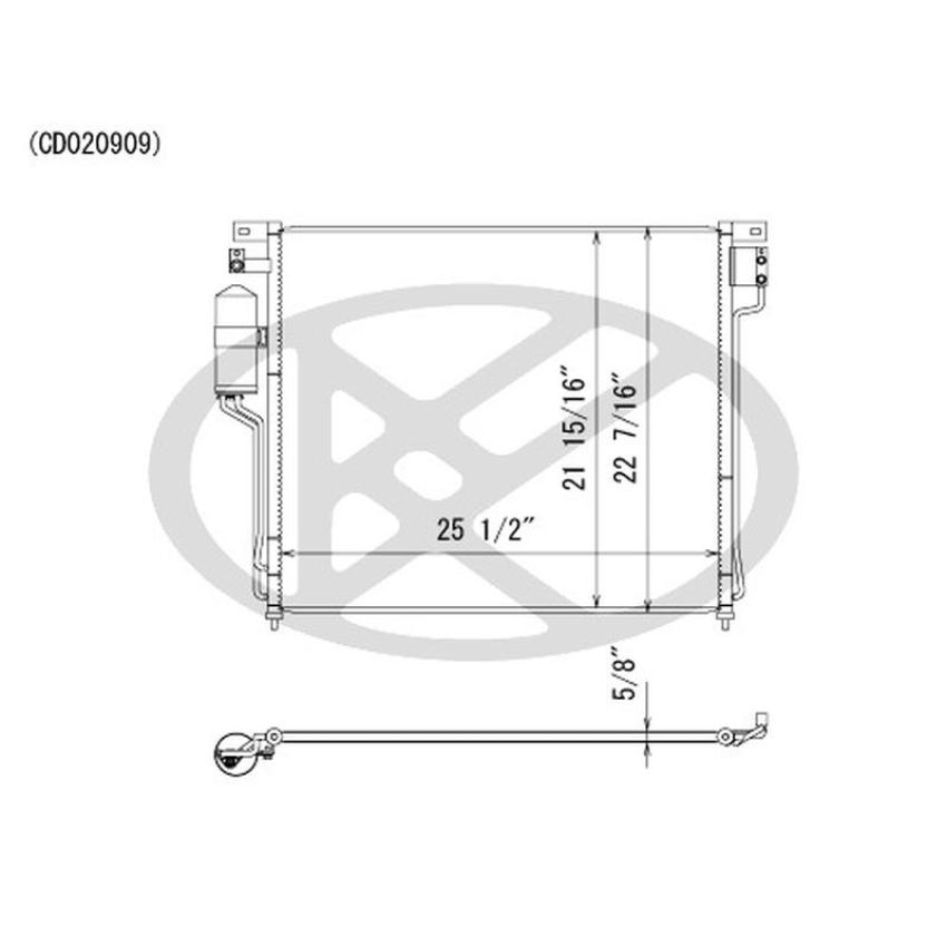 KOYORAD CD020909 Koyorad A/C Condenser CD020909
