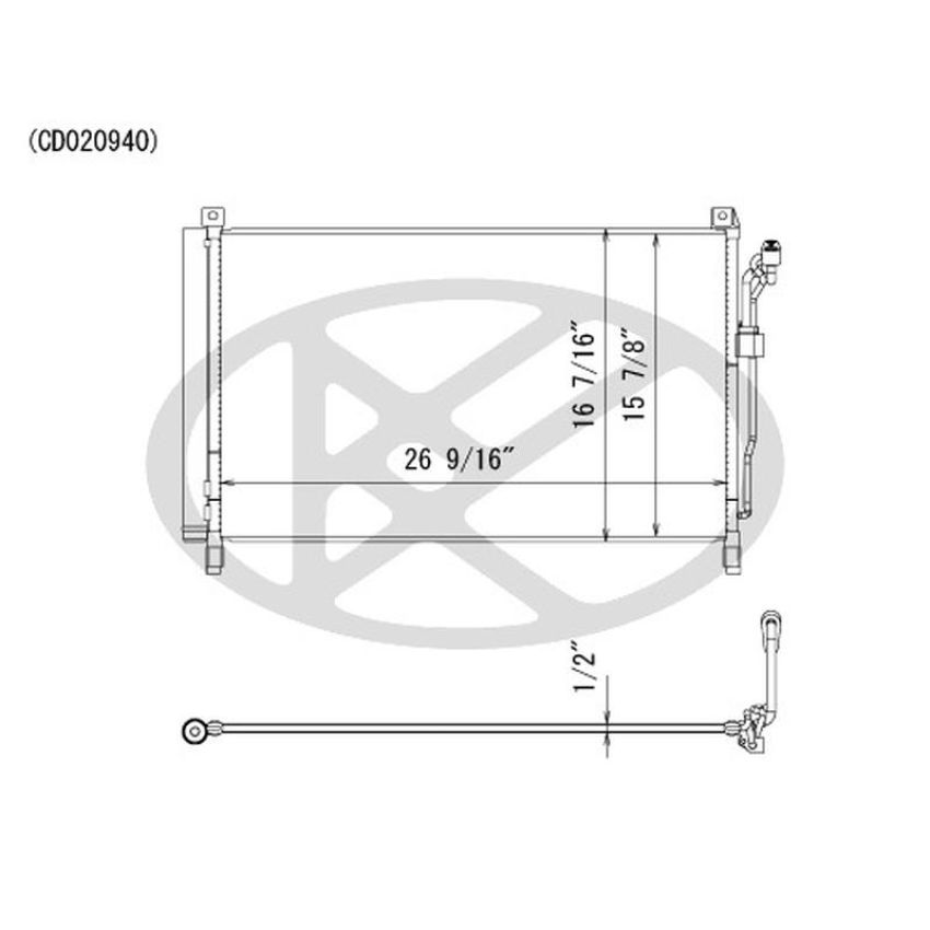 KOYORAD CD020940 Koyorad A/C Condenser CD020940