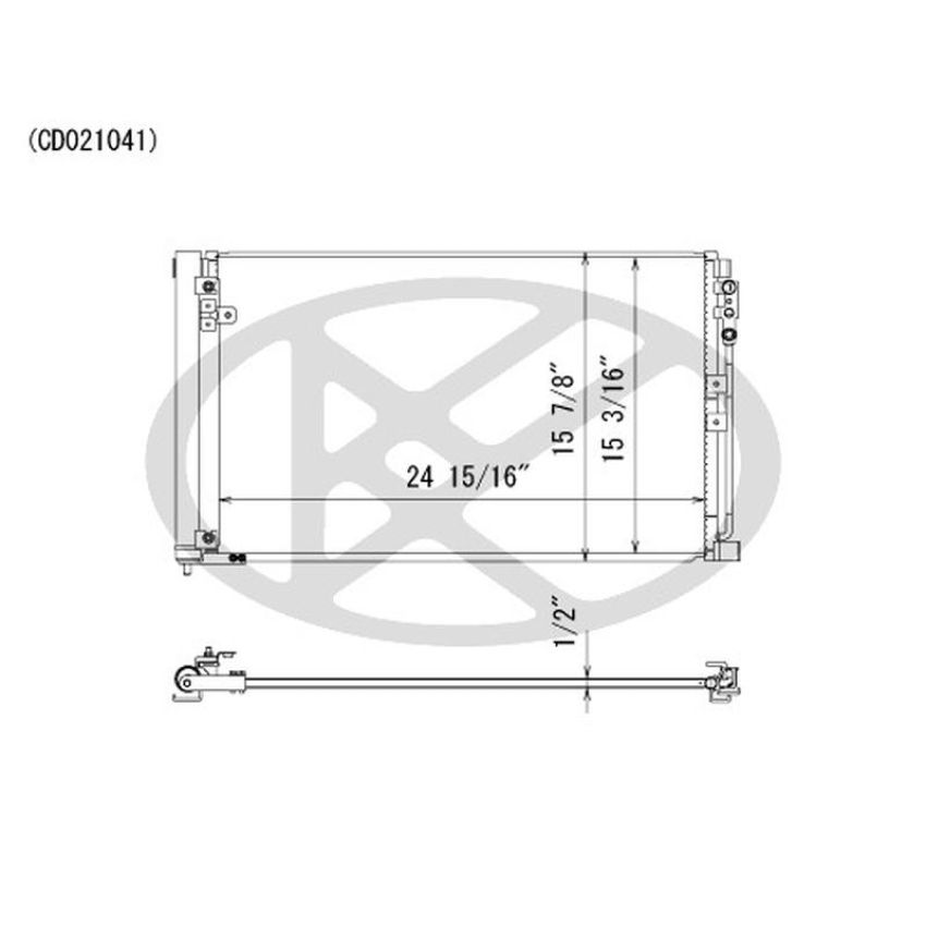 KOYORAD CD021041 Koyorad A/C Condenser CD021041